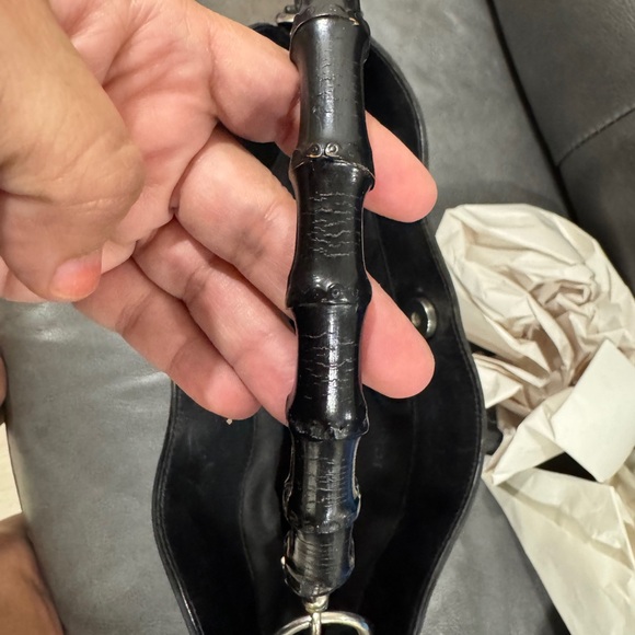 Authentic Tom Ford Gucci Bamboo Nylon Handbag - Picture 11 of 15